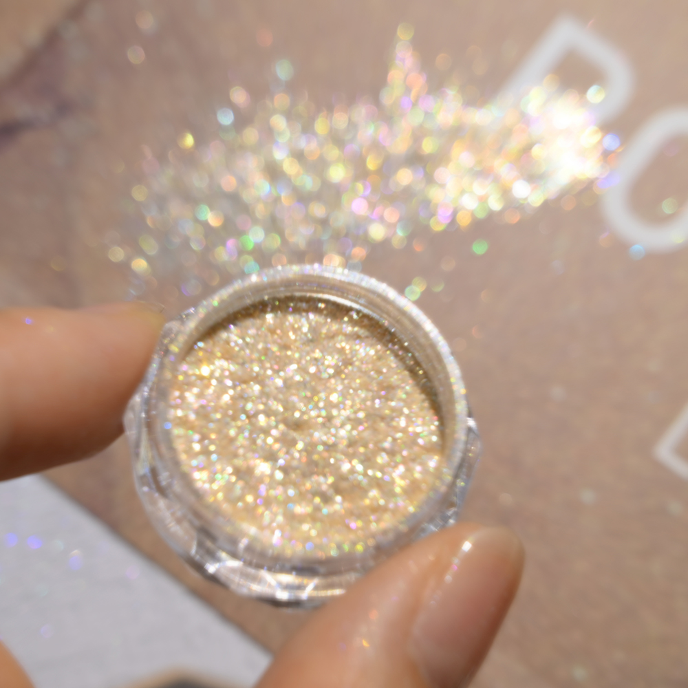 Dip Powder Nail - Super Shiny Gold โอปอลเล็บผง Mermaid Glitter