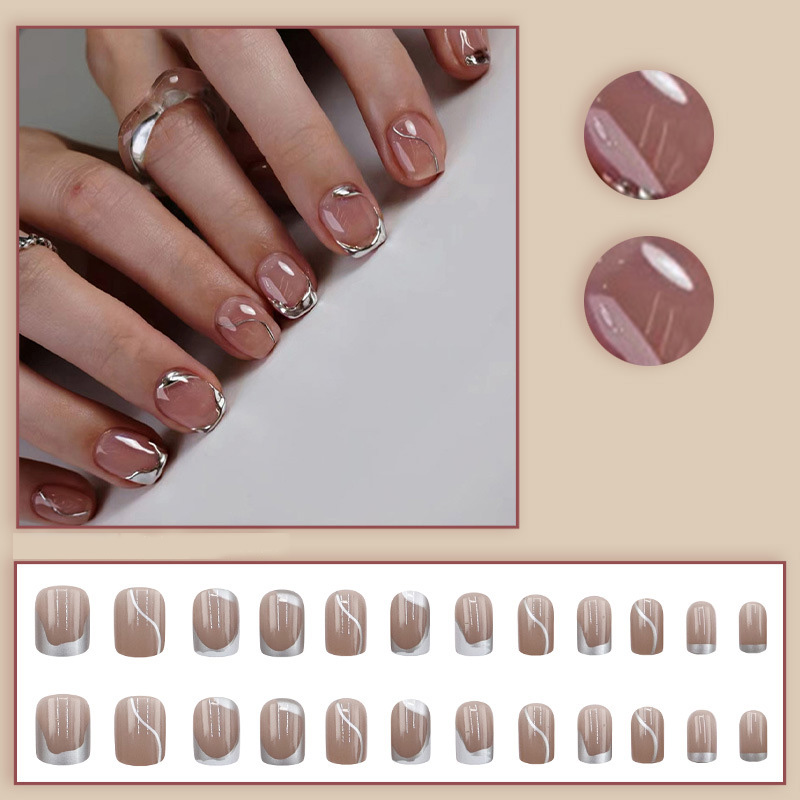 เล็บปลอมสั้นสำหรับผู้หญิงและเด - Nail Art Overlay บทวิจารณ์และราคา