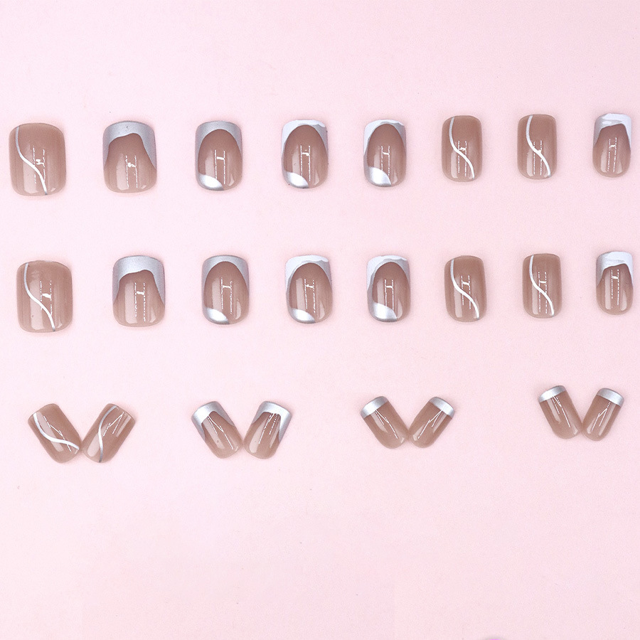 เล็บปลอมสั้นสำหรับผู้หญิงและเด - Nail Art Overlay บทวิจารณ์และราคา