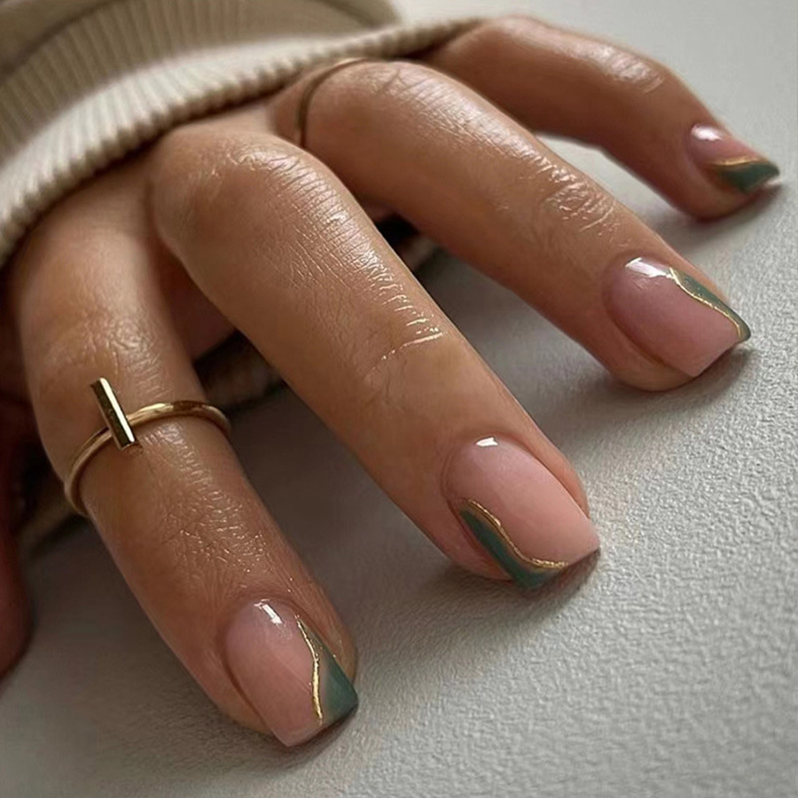 เล็บปลอมสั้นสำหรับผู้หญิงและเด - Nail Art Overlay บทวิจารณ์และราคา