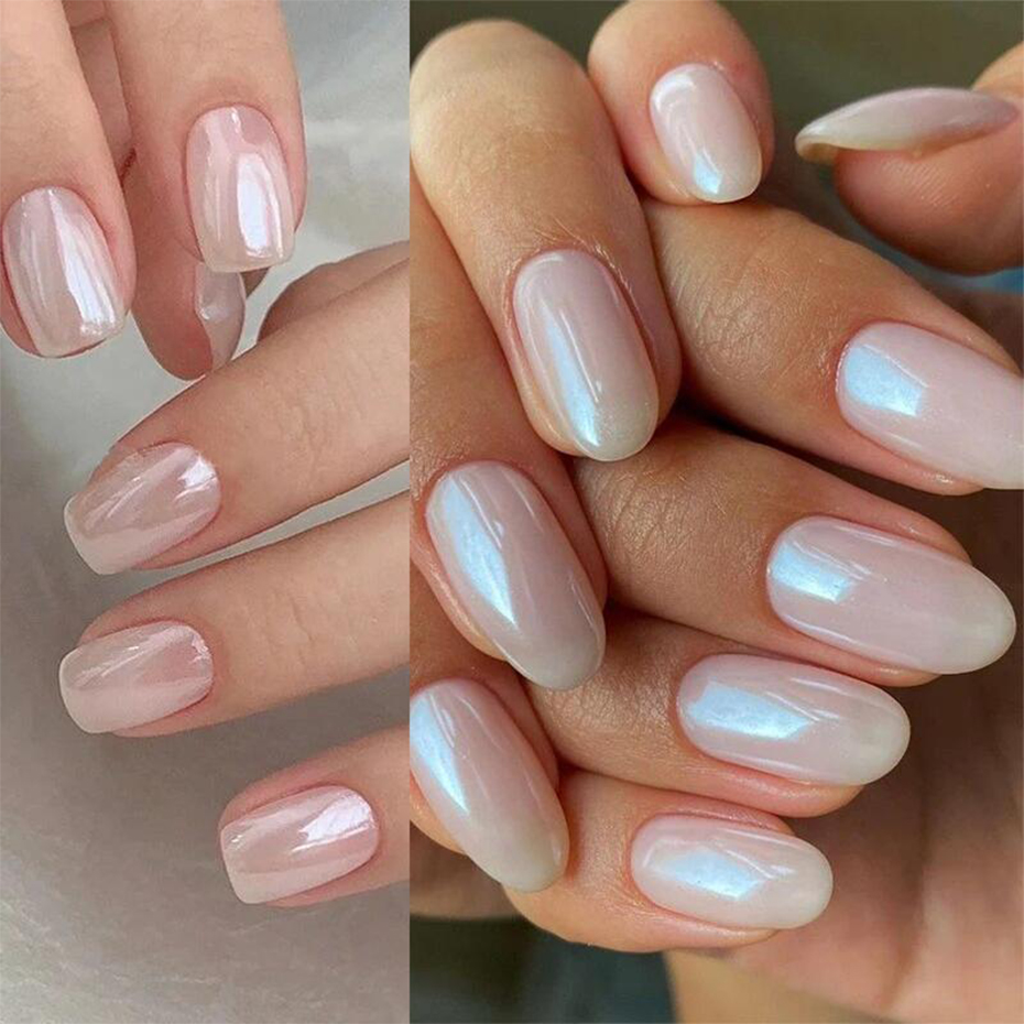 ผงกลิตเตอร์สีขาวมุกแสงจันทร์ ผ - Dip Powder Nail บทวิจารณ์และราคา