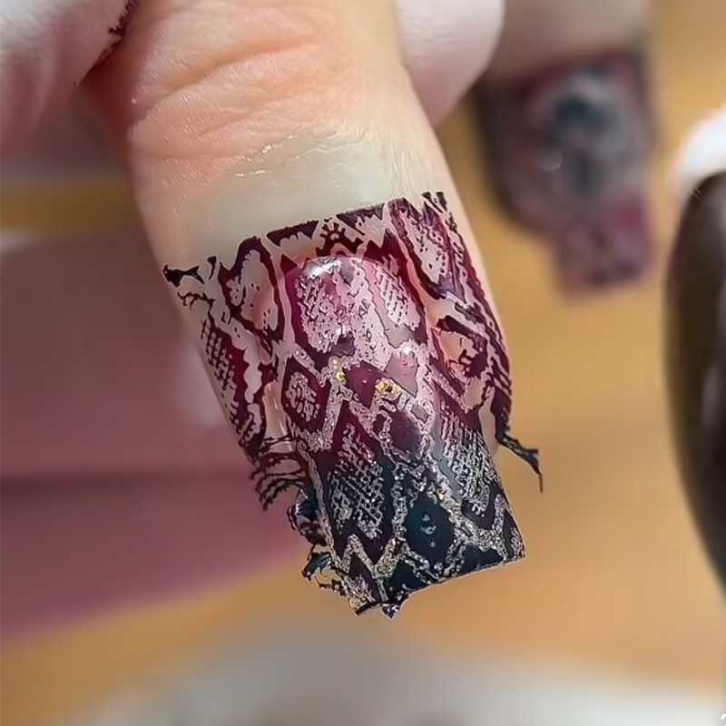 ภาพสัตว์งูเสือดาวเล็บ Tiger ZE - Nail Art Zebra Design บทวิจารณ์และราคา