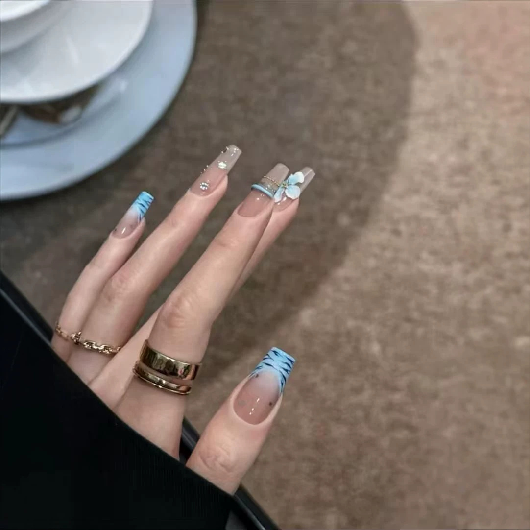 เล็บปลอมแบบกดติด 10 ชิ้น ลายม้ - Nail Art Zebra Design บทวิจารณ์และราคา
