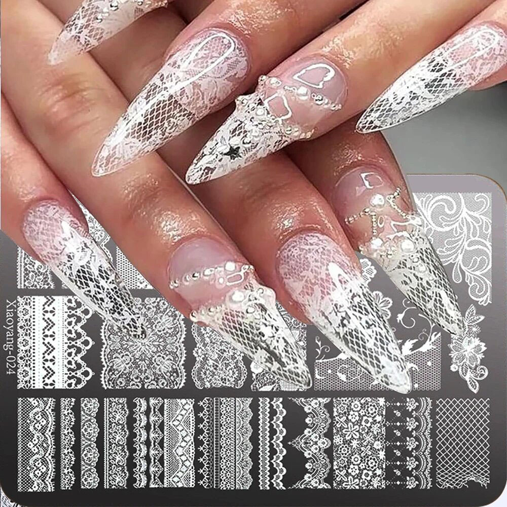 แม่แบบลายฉลุโลหะสำหรับตกแต่งเล - Nail Art Leopard บทวิจารณ์และราคา