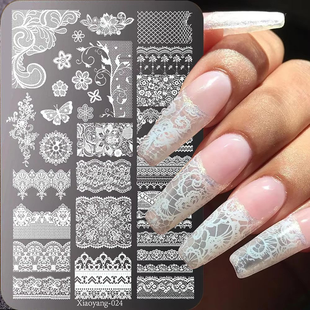 แม่แบบลายฉลุโลหะสำหรับตกแต่งเล - Nail Art Leopard บทวิจารณ์และราคา
