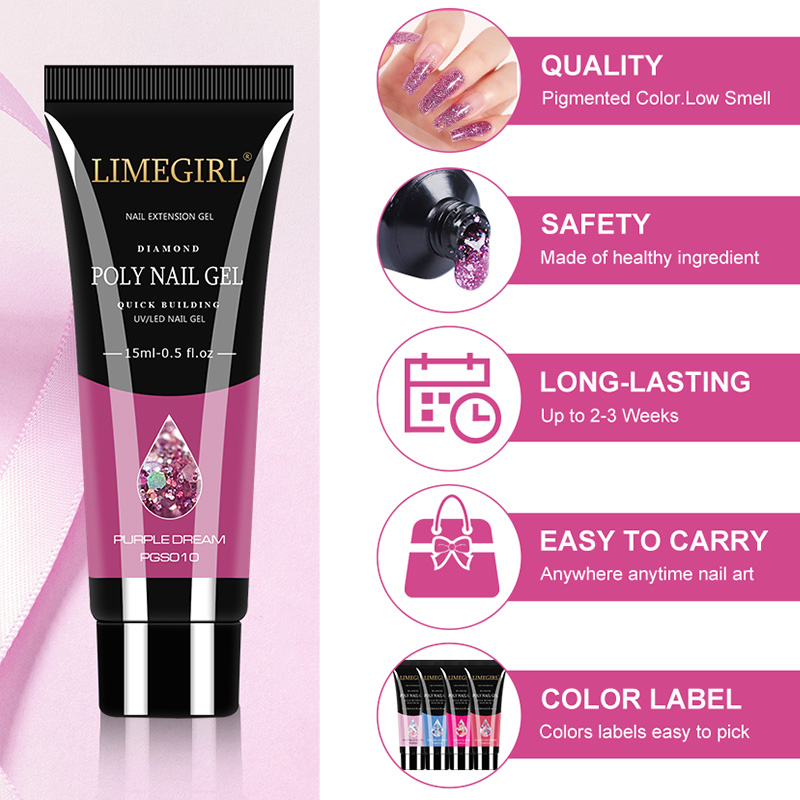 15ml ชุดเจลเล็บสําหรับ Quick E - Polygel Nail Kit บทวิจารณ์และราคา