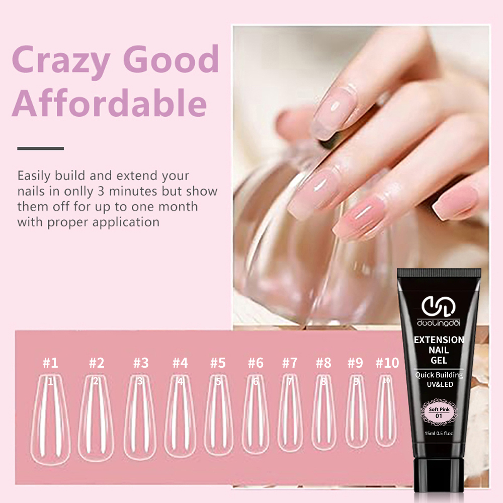 ชุดต่อเล็บโพลีเจล 4 สี - เจลต่ - Polygel Nail Kit บทวิจารณ์และราคา