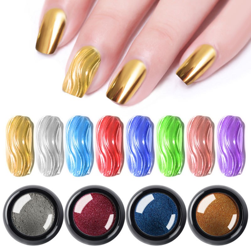 1Pc 19สีเล็บ Glitter Mirror Po - Dip Powder Nail บทวิจารณ์และราคา
