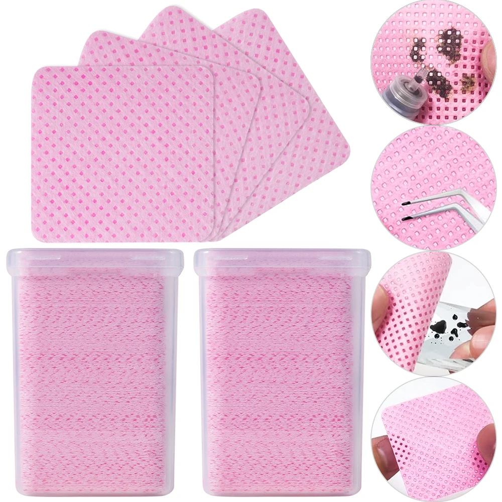200 PCS สีชมพู Lint ฟรีเล็บ Re - Nail Art Pink บทวิจารณ์และราคา