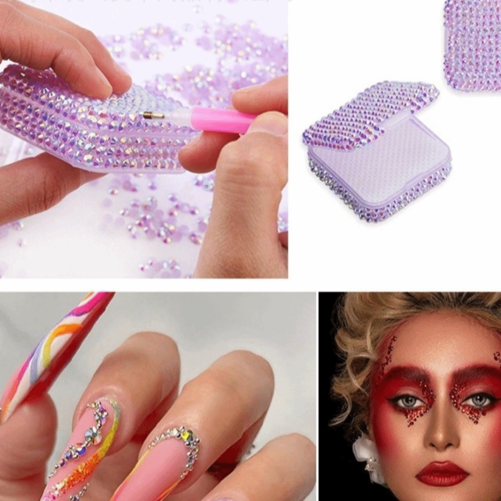 ชุดเรซินเพชรหลากสี ขนาดผสม เพช - Rhinestone Nail Gem บทวิจารณ์และราคา