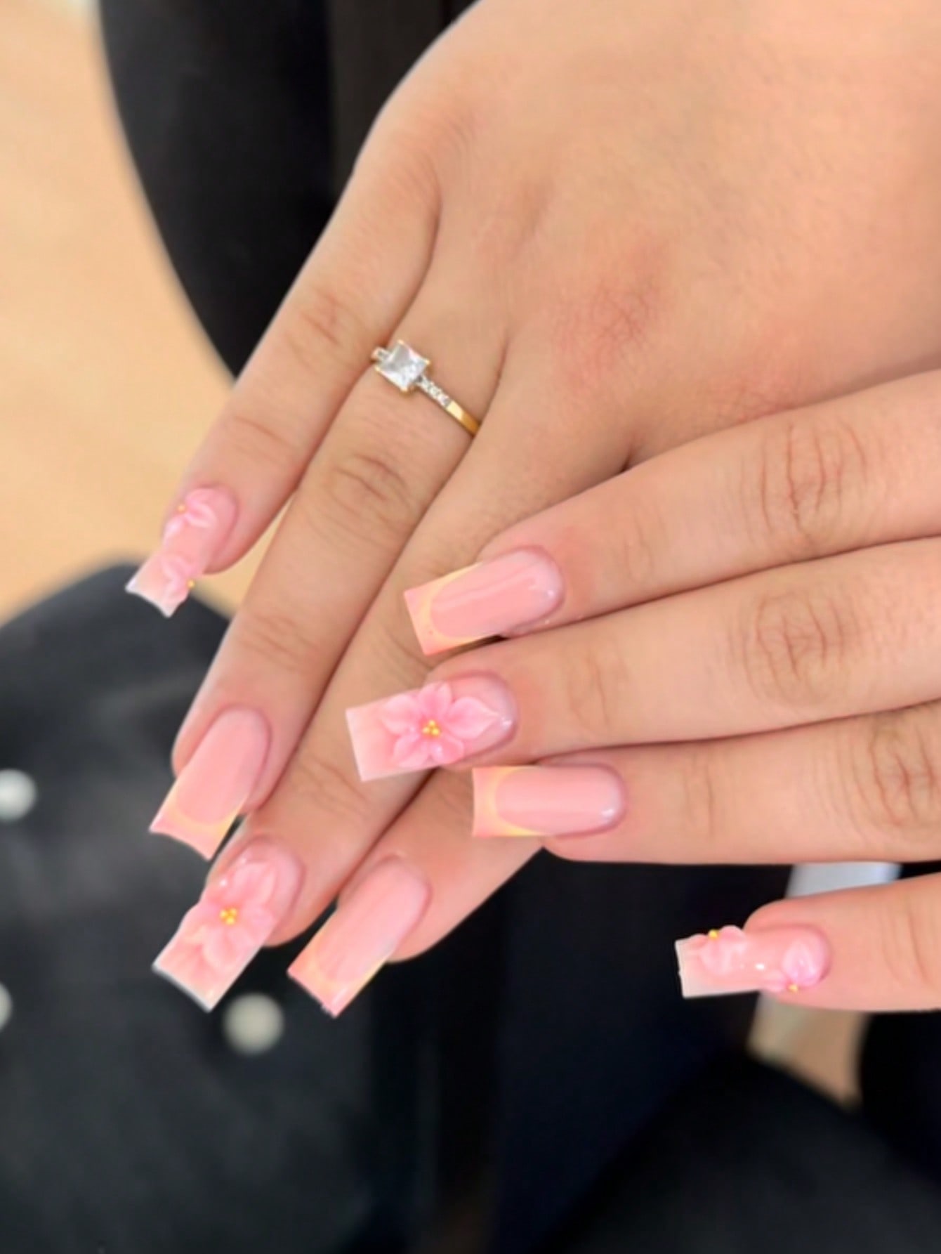 เล็บปลอมแบบกดติดทรงสี่เหลี่ยมผ - Nail Art Gold บทวิจารณ์และราคา
