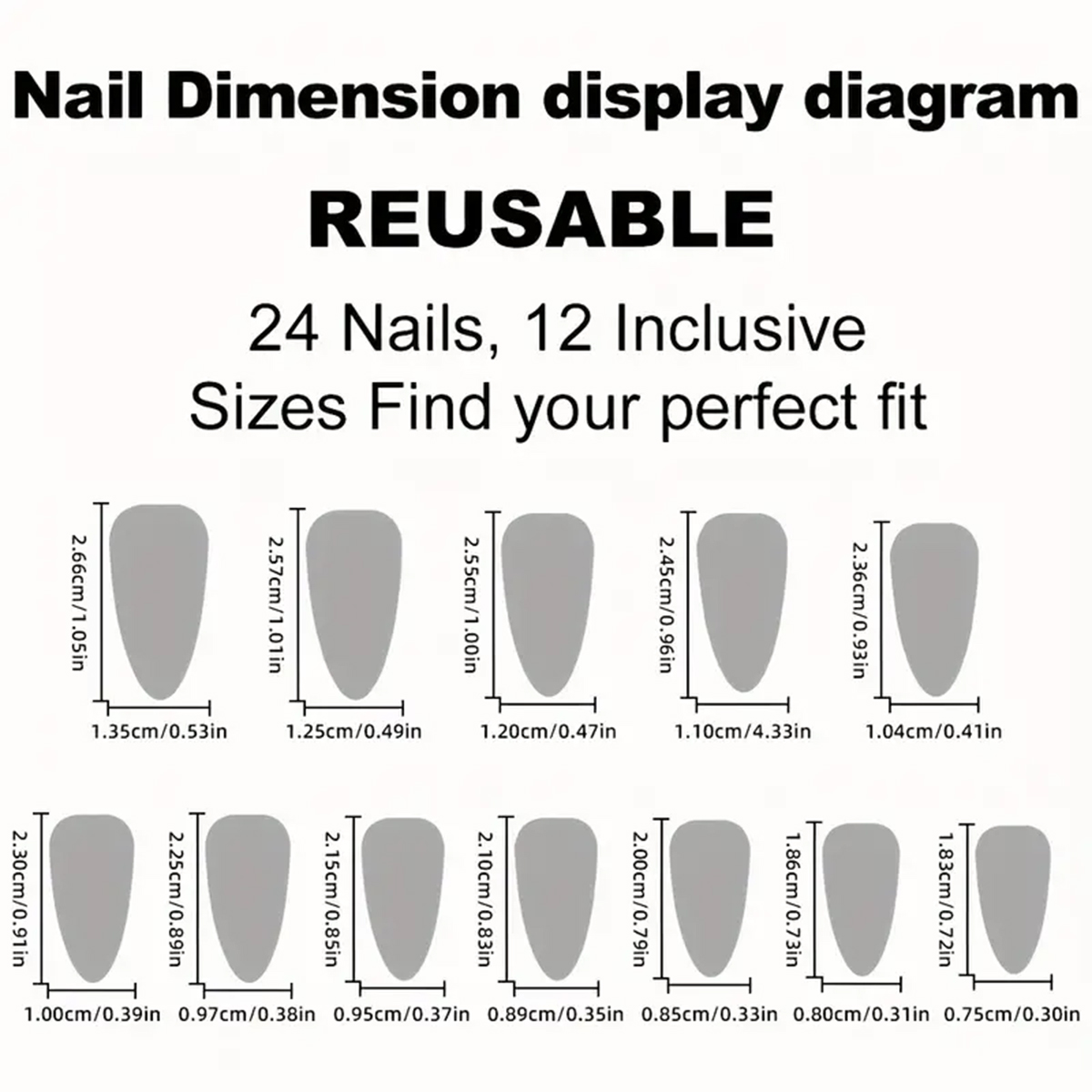 24 ชิ้น เล็บปลอมทรงอัลมอนด์ สี - Nail Art Gold บทวิจารณ์และราคา