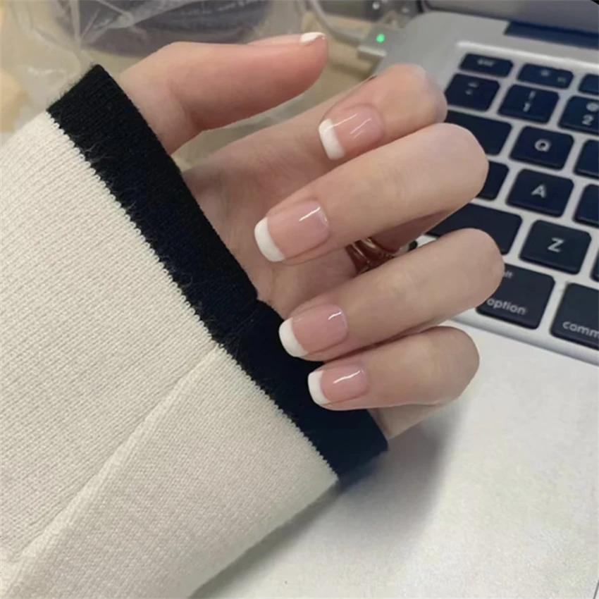 24 ชิ้น/เซ็ตสั้นภาษาฝรั่งเศสคํ - Nail Art Pink บทวิจารณ์และราคา