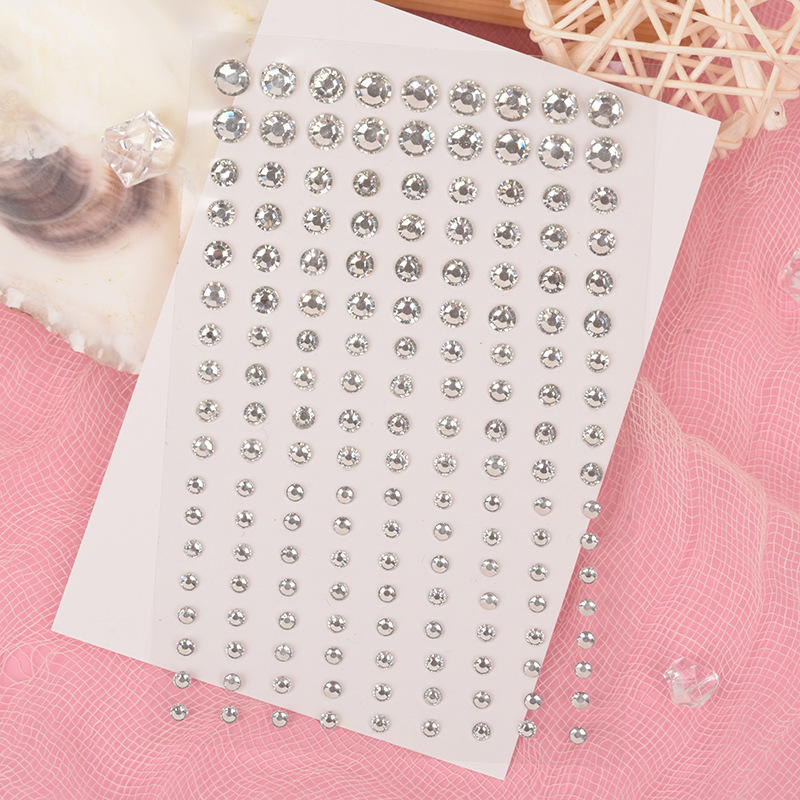 เพชรอะคริลิคสีขาว ขนาด 2 มม. 3 - Rhinestone Nail Gem บทวิจารณ์และราคา