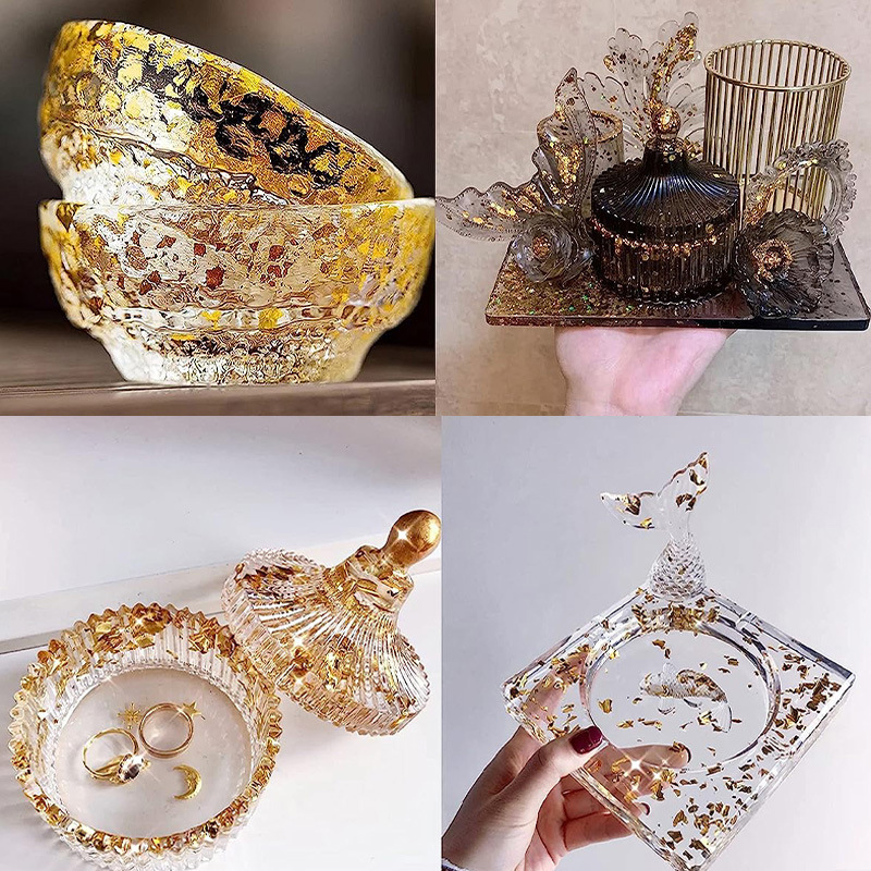 แผ่นทองคำเปลว 200 ชิ้น แผ่นฟอย - Nail Art Gold บทวิจารณ์และราคา