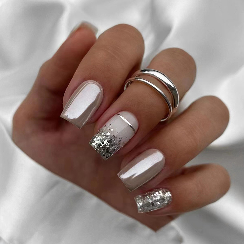 เล็บปลอมทรงสี่เหลี่ยมสั้นสำหรั - Nail Art Inspo บทวิจารณ์และราคา