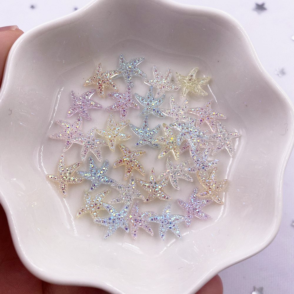 10mm Mini Shiny Star Nail Art  - Rhinestone Nail Gem บทวิจารณ์และราคา