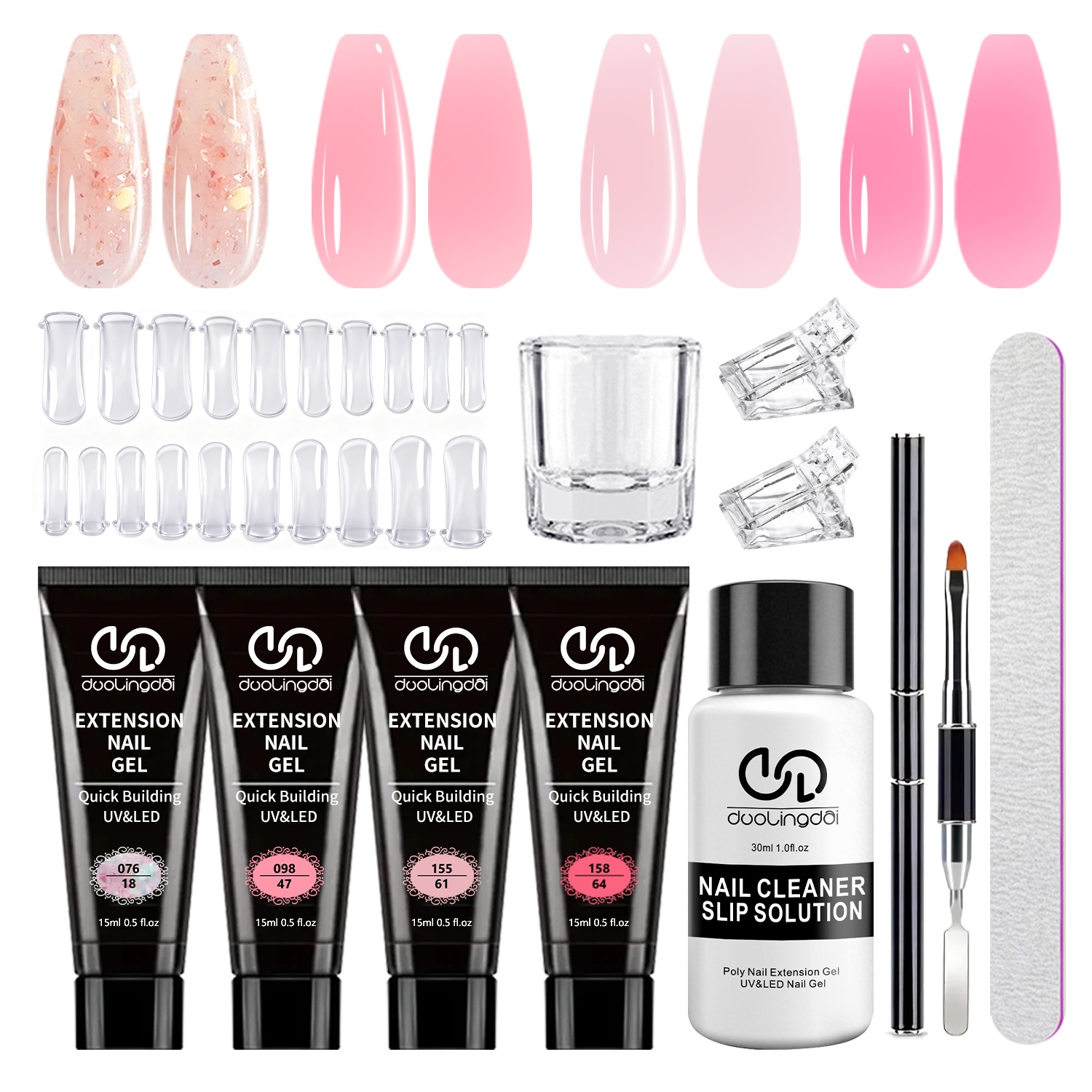 ชุดเริ่มต้นทำเล็บด้วยโพลีเจล D - Polygel Nail Kit บทวิจารณ์และราคา