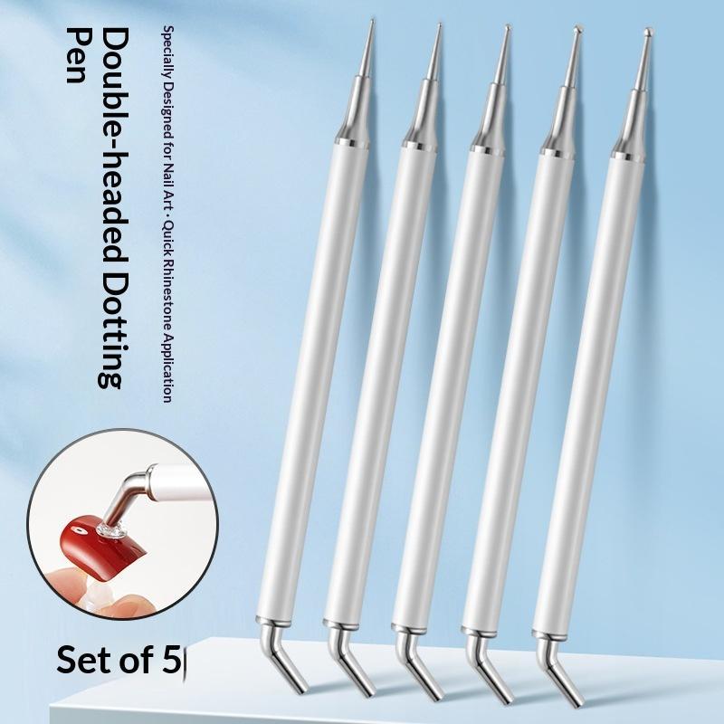 ชุดอุปกรณ์ตกแต่งเล็บ 5 ชิ้น ด้ - Rhinestone Nail Gem บทวิจารณ์และราคา