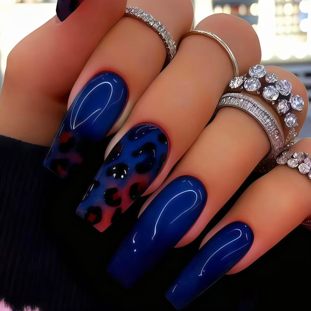 เล็บปลอมขนาดกลางสำหรับผู้หญิงแ - Nail Art Leopard บทวิจารณ์และราคา