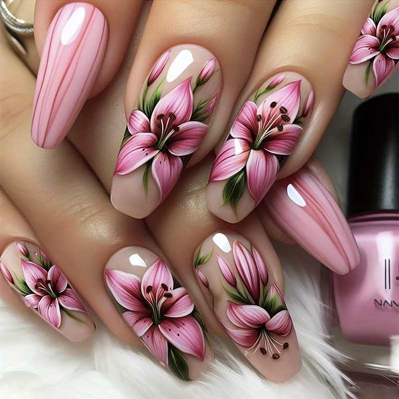 24 ชิ้นเสือดาวพิมพ์ออกแบบเล็บป - Nail Art Leopard บทวิจารณ์และราคา