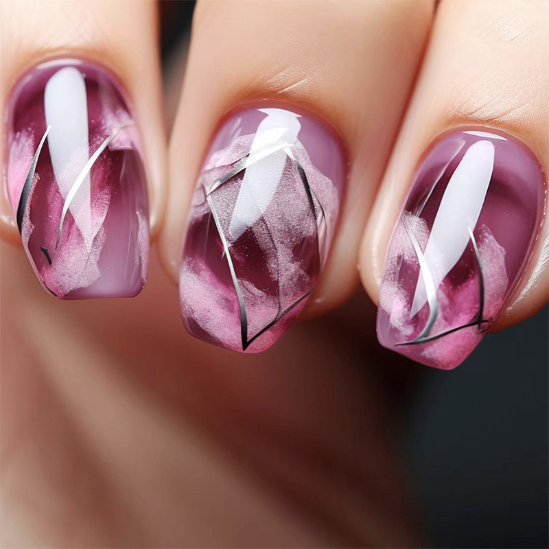24 ชิ้นเสือดาวพิมพ์ออกแบบเล็บป - Nail Art Leopard บทวิจารณ์และราคา