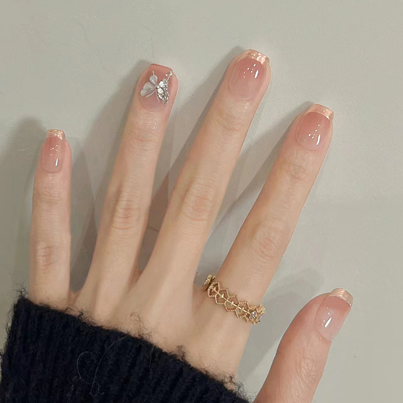 24 ชิ้น เล็บปลอมแบบกดติดลายตาแ - Nail Art Inspo บทวิจารณ์และราคา