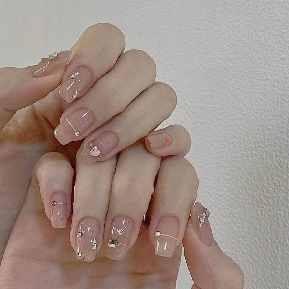 24 ชิ้น เล็บปลอมแบบกดติดลายตาแ - Nail Art Inspo บทวิจารณ์และราคา