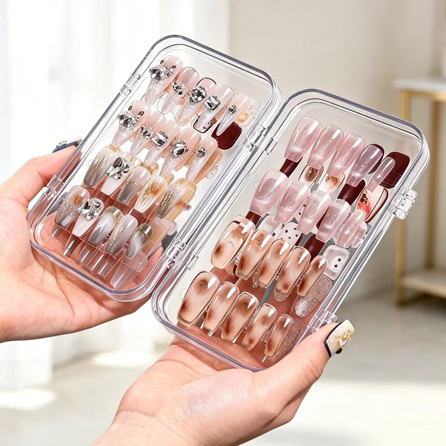 กล่องเก็บเล็บปลอมแบบพับได้ ป้อ - Nail Art Overlay บทวิจารณ์และราคา