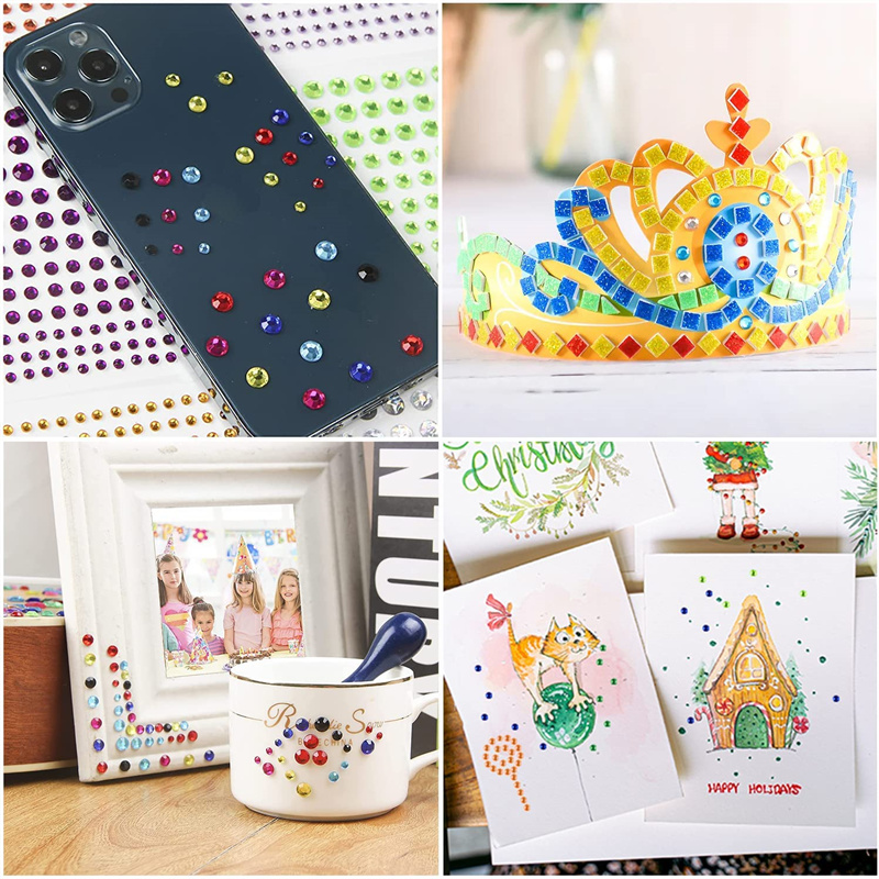 Self Adhesive Rhinestone อัญมณ - Rhinestone Nail Gem บทวิจารณ์และราคา