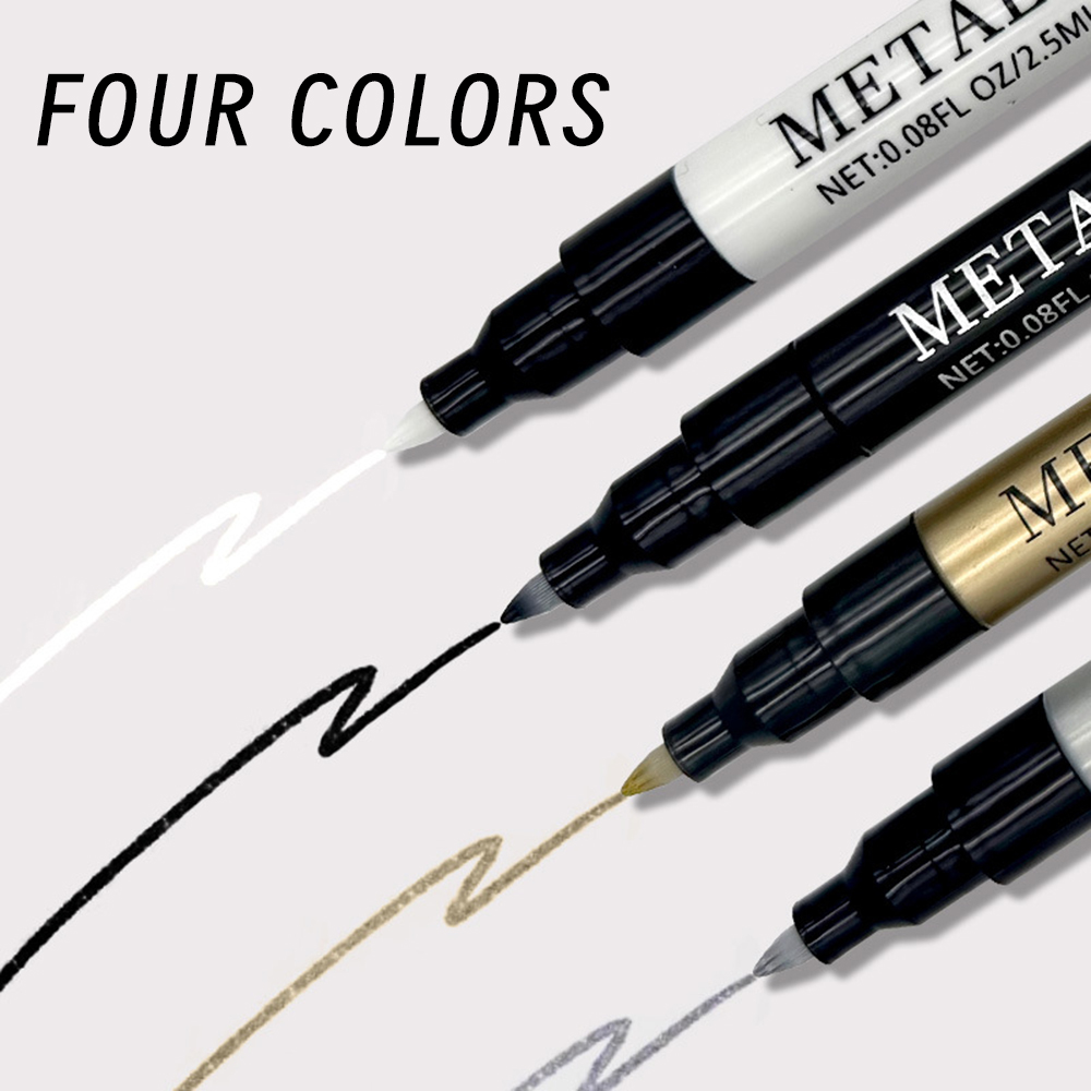 ปากกาเพ้นท์เล็บเมทัลลิก 1 ชิ้น - Nail Art Gold บทวิจารณ์และราคา