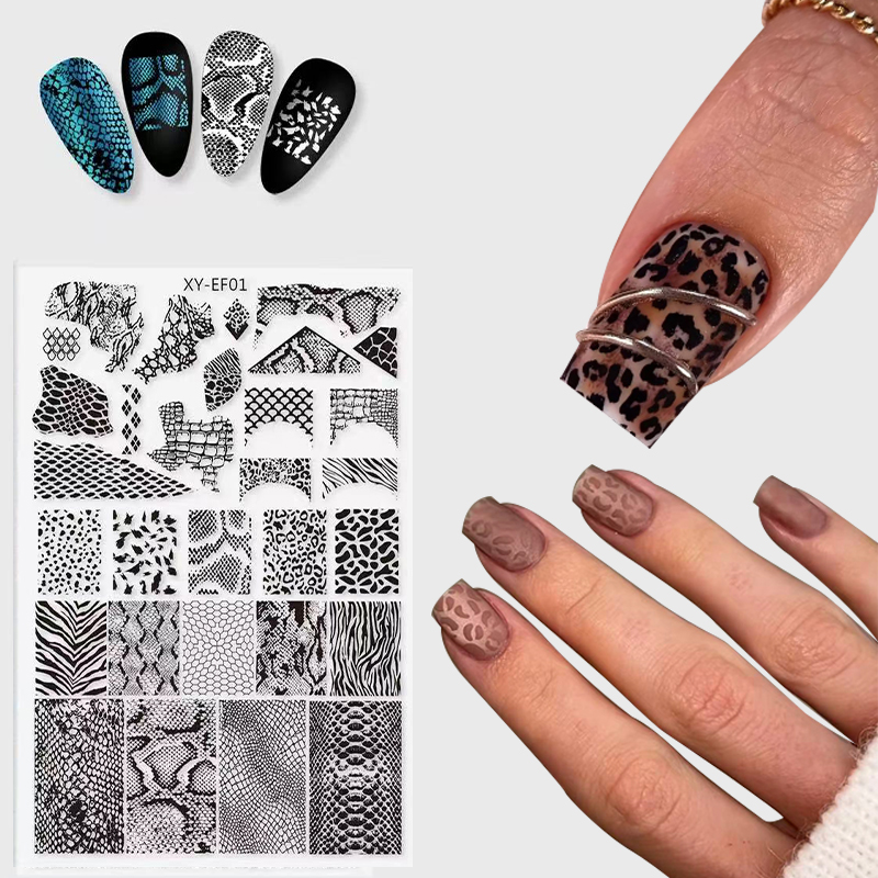 แม่พิมพ์ลายเล็บลายสัตว์ใหม่ งู - Nail Art Zebra Design บทวิจารณ์และราคา