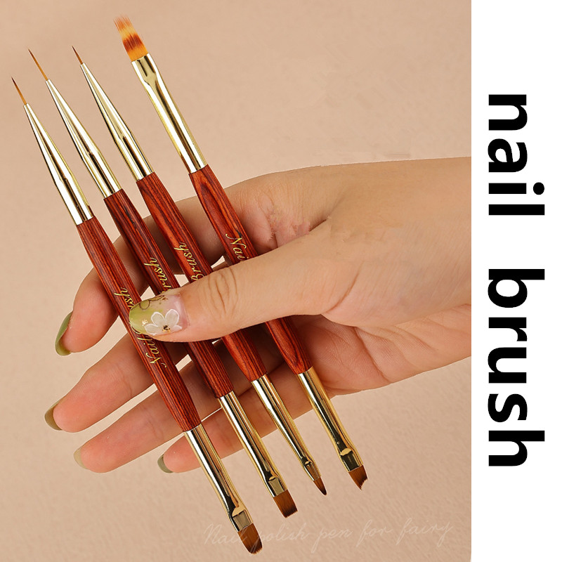 สีทองสองหัวแปรงแปรงเล็บวาดเส้น - Nail Art Gold บทวิจารณ์และราคา