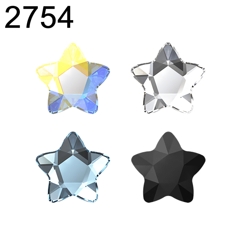 ของแท้ 2754 Star ดอกไม้แบนไม่ม - Rhinestone Nail Gem บทวิจารณ์และราคา