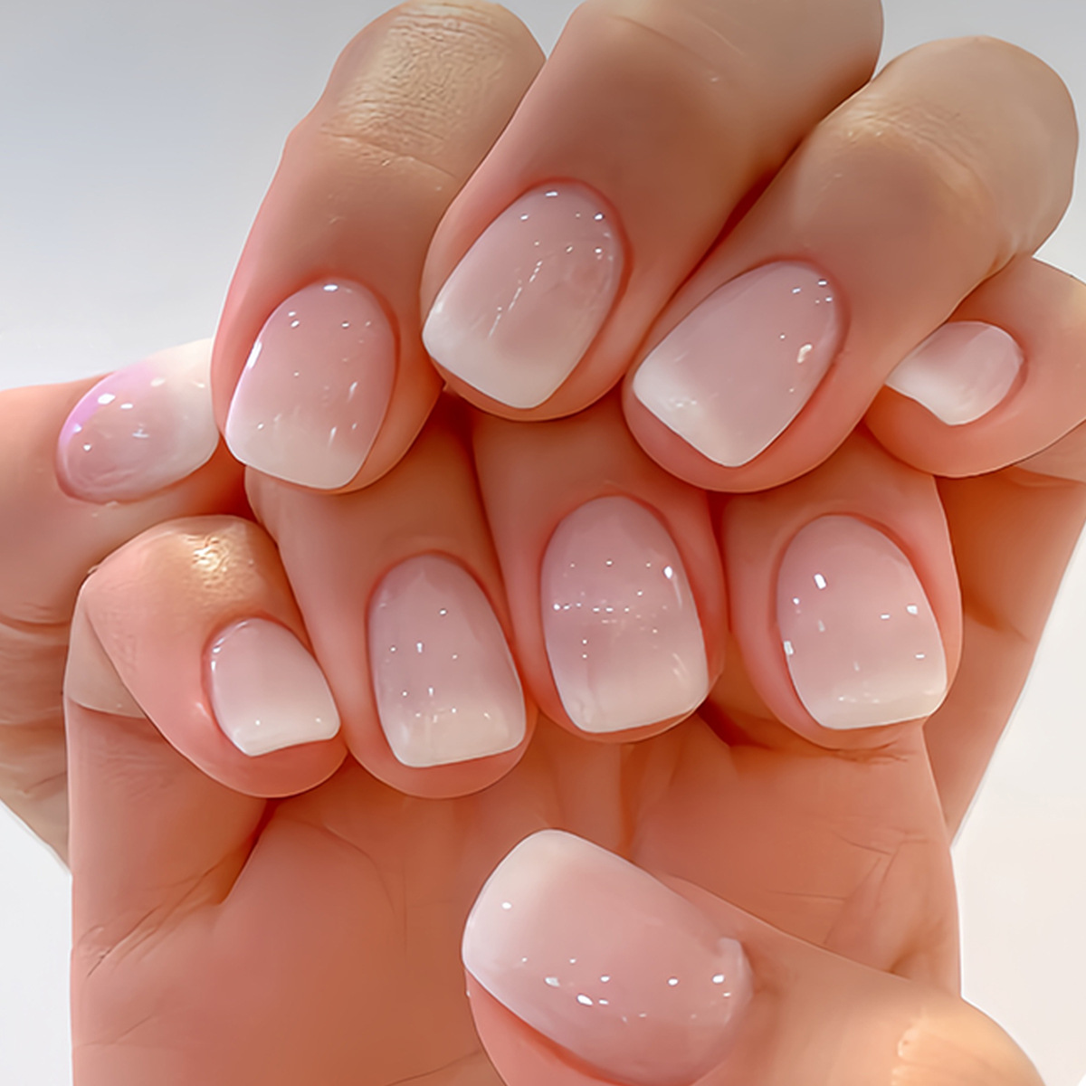 เล็บปลอมแบบกดติด 24 ชิ้น ลายกล - Nail Art Pink บทวิจารณ์และราคา